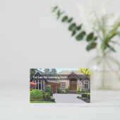 Nieuw huis landschapsarchitectuur en grasmaaien visitekaartje (Staand voorkant)