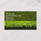 Nieuw huis landschapsarchitectuur en grasmaaien visitekaartje (Achterkant)