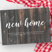 Nieuw Huis Modern Eenvoudig Land Rustiek Hout Aankondiging