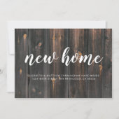 Nieuw Huis Modern Eenvoudig Land Rustiek Hout Aankondiging (Voorkant)