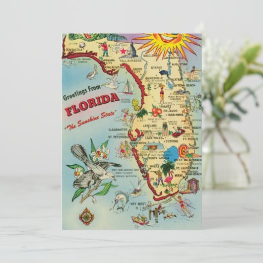 Nieuw huis - Moving Florida Aankondiging Kaart (Staand voorkant)