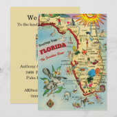 Nieuw huis - Moving Florida Aankondiging Kaart (Voorkant / Achterkant)