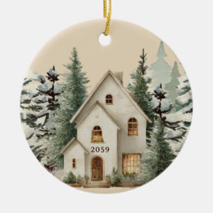 Nieuw huis Nieuwe bouw Custom Kerst Ornament