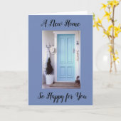 *** NIEUW HUIS *** NIEUWE HERINNERINGEN EN VRIENDE KAART (Gele Bloem)