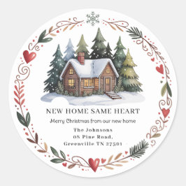 Nieuw Huis Retouradres Kerst sticker