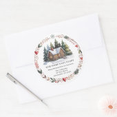 Nieuw Huis Retouradres Kerst sticker (Envelop)