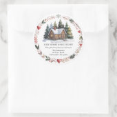 Nieuw Huis Retouradres Kerst sticker (Tas)
