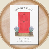 Nieuw huis Rode deur verplaatsen Aankondiging