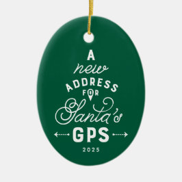 Nieuw huis schattig groen een foto kerst keramisch ornament