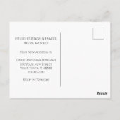 Nieuw Huis Strand Zanddollar Roze Aankondiging Briefkaart (Achterkant)