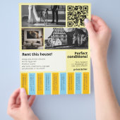 Nieuw huis te huur - stroken afscheuren flyer (Hand)