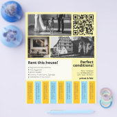 Nieuw huis te huur - stroken afscheuren flyer (Enkel)
