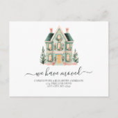 Nieuw Huis Verhuis Script Aankondigingskaart (Voorkant)