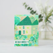 Nieuw huis verhuisaankondiging wijzigingsadres Swe Briefkaart (Staand voorkant)