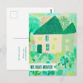 Nieuw huis verhuisaankondiging wijzigingsadres Swe Briefkaart (Voorkant / Achterkant)