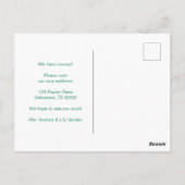 Nieuw huis verhuisaankondiging wijzigingsadres Swe Briefkaart (Achterkant)