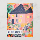 Nieuw huis verhuisaankondiging wijzigingsadres Swe Briefkaart (Voorkant)