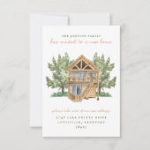 Nieuw huis verhuisbericht kaart (Voorkant)