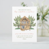 Nieuw huis verhuisbericht kaart (Staand voorkant)