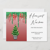 Nieuw huis voor de Feestdagen Aankondiging Kaart (Voorkant)