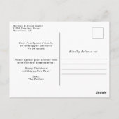 Nieuw huis voor de Feestdagen Adresaankondiging Briefkaart (Achterkant)