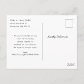 Nieuw huis voor de feestdagen Auto verhuisbericht Uitnodiging Briefkaart (Achterkant)