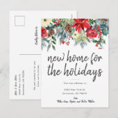 Nieuw huis voor de feestdagen Bewegende Aankondigi Uitnodiging Briefkaart (Voorkant / Achterkant)