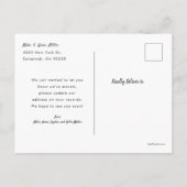 Nieuw huis voor de feestdagen Bewegende Aankondigi Uitnodiging Briefkaart (Achterkant)