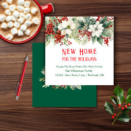 Nieuw huis voor de Feestdagen die naar huis verhui Informatiekaartje