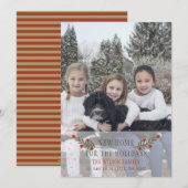 Nieuw huis voor de Feestdagen Foto aankondiging (Voorkant / Achterkant)