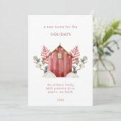 Nieuw huis voor de Feestdagen | Foto Kerst Kaart (Staand voorkant)