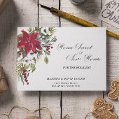 Nieuw huis voor de Feestdagen Kerstaankondiging Briefkaart