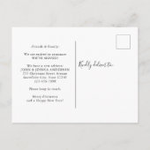 Nieuw huis voor de Feestdagen Kerstkrans Bewegen Aankondigingskaart (Achterkant)