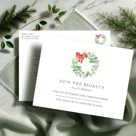 Nieuw huis voor de Feestdagen Kerstuitnodigingen Kaart