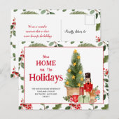 Nieuw huis voor de Feestdagen Notenkraker Aankondigingskaart (Voorkant / Achterkant)