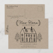 Nieuw huis voor de Feestdagen Rustic Kraft (Voorkant / Achterkant)