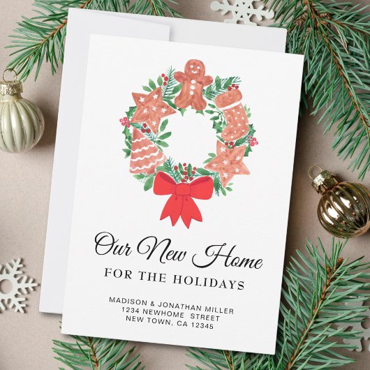 Nieuw huis voor de Feestdagen verhuizen Aankondiging