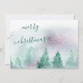 Nieuw huis voor de Feestdagen Waterverf Winter For Aankondiging (Achterkant)