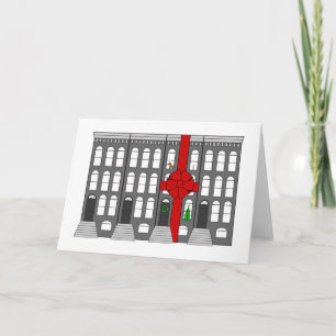 Nieuw Huis voor het Vakantie Feestdagen Kaart