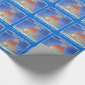 Nieuw huis voor huisverwarming cadeaupapier (Hoek)