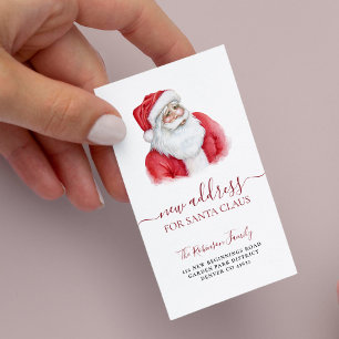 Nieuw huis voor Kerstmis MINI SIZE vakantie verhui Notitiekaartje