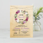 Nieuw huis warming Home Sweet Home Sleutel Landeli Kaart (Staand voorkant)