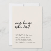 Nieuw Huis Wie Dis Housewarming Party Kaart (Voorkant)