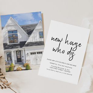 Nieuw Huis Wie Dis Housewarming Party Kaart
