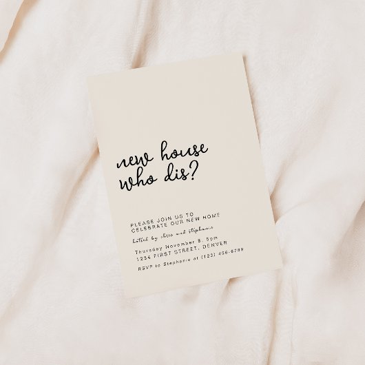 Nieuw Huis Wie Dis Housewarming Party Kaart