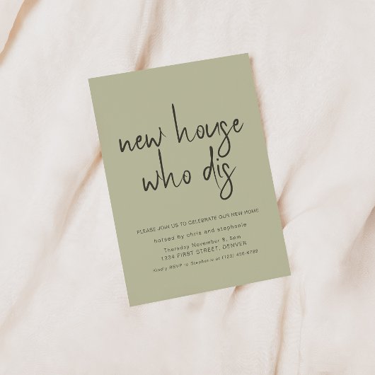 Nieuw Huis Wie Dis Housewarming Party Kaart