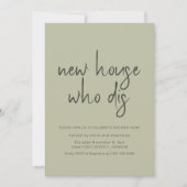 Nieuw Huis Wie Dis Housewarming Party Kaart (Voorkant)