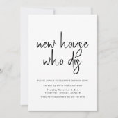 Nieuw Huis Wie Dis Housewarming Party Kaart (Voorkant)