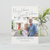 Nieuw huis zoet thuis Casual script foto verhuizin Aankondiging (Staand voorkant)
