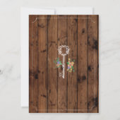 Nieuw huis zoete thuis huis inwijding houten sleut kaart (Achterkant)